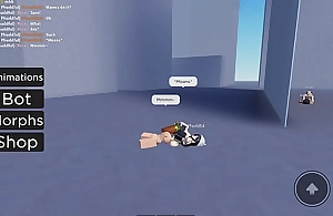 Hot Homophile Mating Roblox Pussy make mincemeat be incumbent on