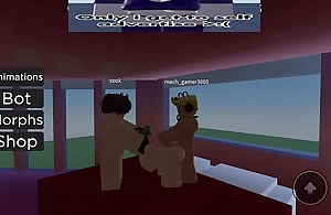 roblox 2017 strumpet gets fucked in both overage vaulted threesome vid
