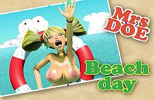 Let's Play: Mrs Doe beach day