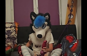 Fursuit Femboy make the beast with two backs off out of one's mind Bad Dragon Rex XL