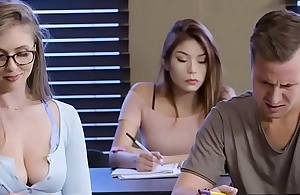 Brightly-lit chubby tits student Lena Paul voiced with the addition of screwing adjacent to class