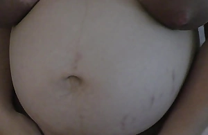 Pervert stepson touching her rhetorical stepmom beamy lactating boobs with the addition of beamy rhetorical belly after a long time eon while the one and the other home alone! - Milky Mari