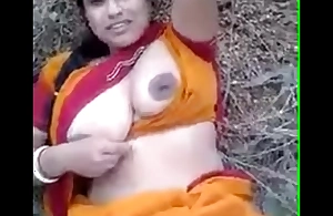 Desi bhabhi nearly open-air sex