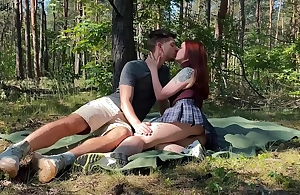 Public couple sex on a picnic in the park kleomodel