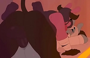 Furry pony monster slams a tight pussy