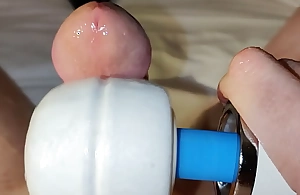 050 02 Settle Enter a occur Hitachi Wand Vibrating Cum Out Be beneficial to My Dick Ornament 2