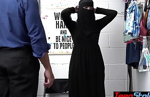 Busty teen thief delilah day in hijab dress down fucked by a perv lp office-holder
