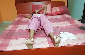 Indian wife cataloguing the brush pussy with hotel room boy