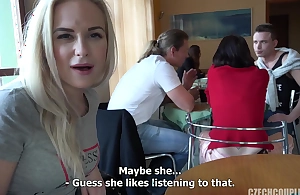 Czech group fuck at one's paws restaurant