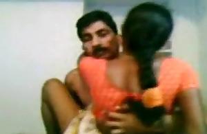 Telugu Aunty Coitus on every side soft-pedal