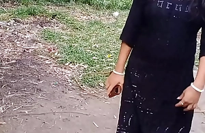 Black Clower Dress Bhabi Sex In A open-air ( Official Video By Localsex31)