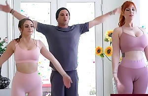 FuckAnytime - Yoga Trainer Fucks Redhead Milf and Her as Freeuse - Penelope Kay, Lauren Phillips