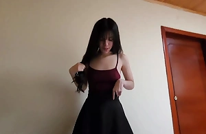 Part 1. Laura in Skirt is fucked against the Wall.