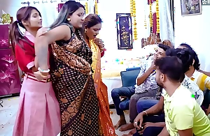 Desi Horny Mandate Mom Teaches Her Mandate Daughter How to Fuck for Very 1st Time with Desi Style GangBang Full Movie