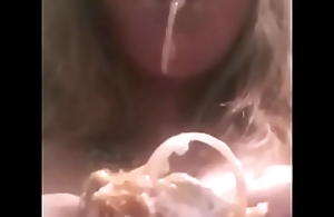 Watch hot to trot obese tittie bbw hog wearing down soaked cheeseburger