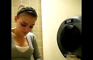 Legal age teenager misapply with the addition of go down retreat from up rest room wc