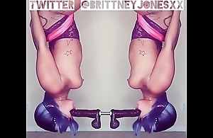 Brittney jones carrying-on beyond her turtle-dove swing.